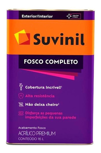 Tinta Acrílica Premium Fosco Completo 16 L Suvinil - Cores