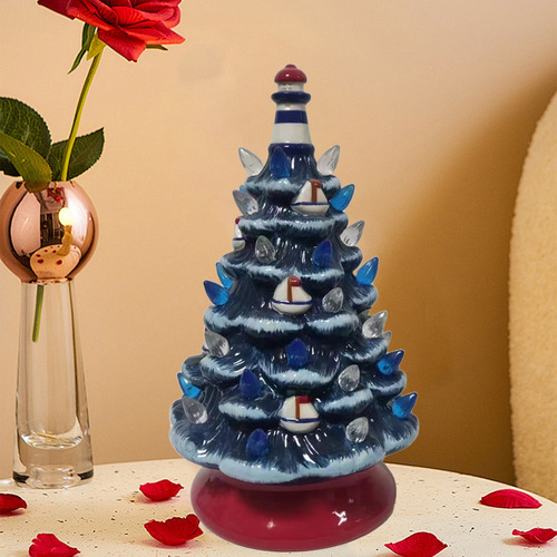 Adornos Decorativos De Cerámica Con Forma De Árbol De Navida