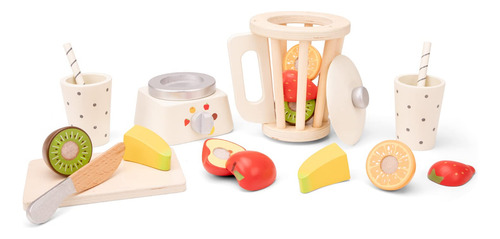 Juego De Batido De Madera Juguete Educativo Simulación Cocin