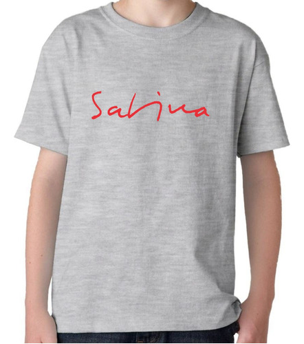 Remera Gris Niño Sublimada Joaquín Sabina