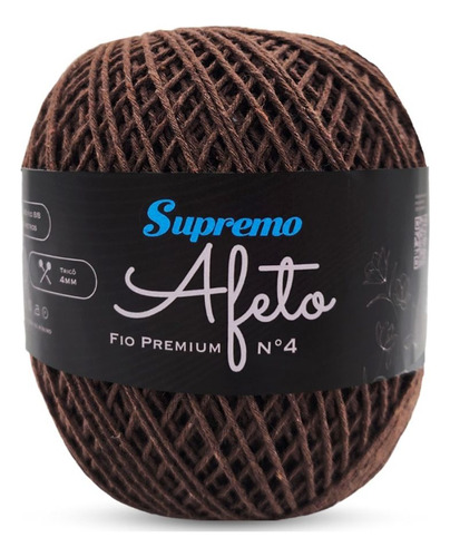 Fio Supremo Afeto Premium N°4 340m Cor Marrom-21