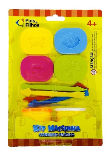 Kit Massinha Modelar Infantil Com Moldes Brinquedo Educativo