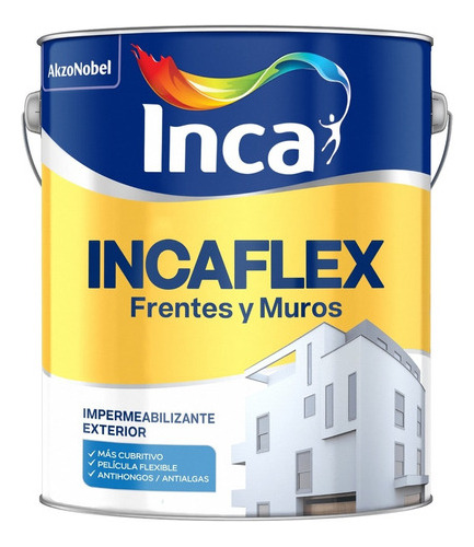 Incaflex Frentes Y Muros Colores Pastel 20lts Inca