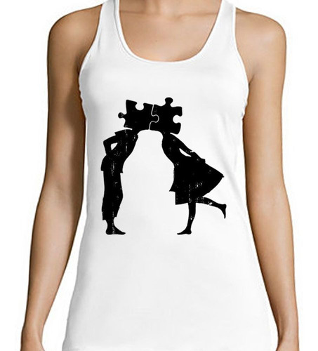 Musculosa Pareja Piezza Art Union Negro Love