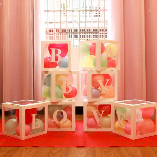 Cubos Para Globos Decorativos Baby Shower Y Cumpleaños