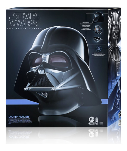 Capacete Eletrônico Darth Vader Star Wars F5514al20 - Hasbro