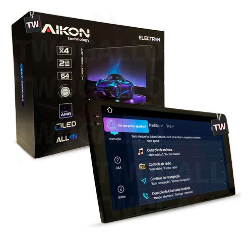 Multimidia Honda City 2015-2021 Comando Voz Carplay Gps 9p