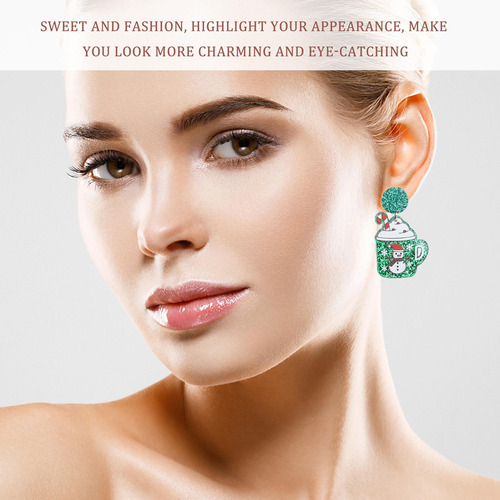2 Pares De Pendientes Navideños Para Mujer, Joyas De Regalo