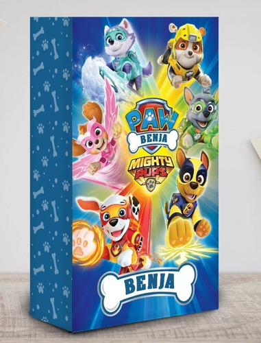 Imagen 3 de 8 de 10 Bolsitas Para Golosinas Papel Foto Paw Patrol Mighty Pups