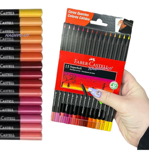 Colores Faber-castell Sueprsoft X15 Colores Calidos Nuevos