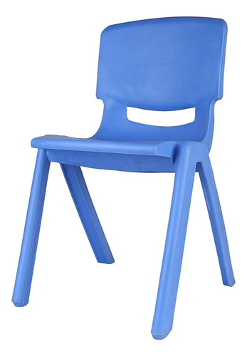Silla De Adulto Reforzada En Plastico Azul