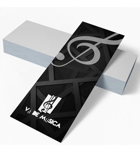 Imagem 1 de 1 de 1000x Marcador De Página Personalizado 5x18cm Couche Brilho