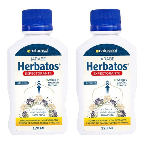 2 Jarabe Herbatos Adulto X120ml - mL a $283