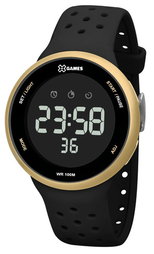 Relógio X-games Masculino Digital Xmppd545 Dourado Preto