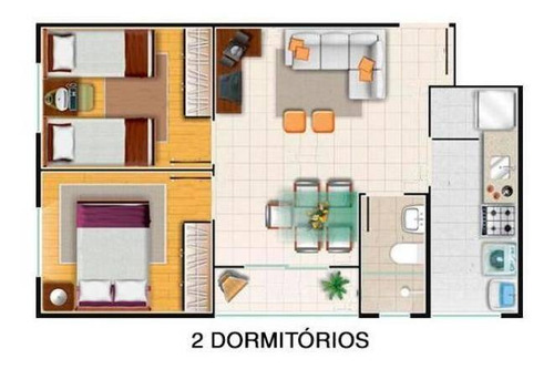 Imagem 3 de 4 de Apartamento Com 3 Dormitórios À Venda, 63 M² Por R$ 395.000,00 - Sapopemba - São Paulo/sp - Ap0575