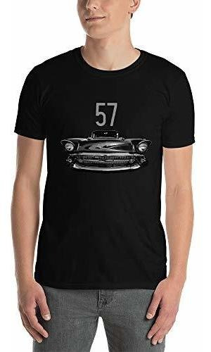 57 Chevy Classic Car Camiseta Unisex De Manga Corta