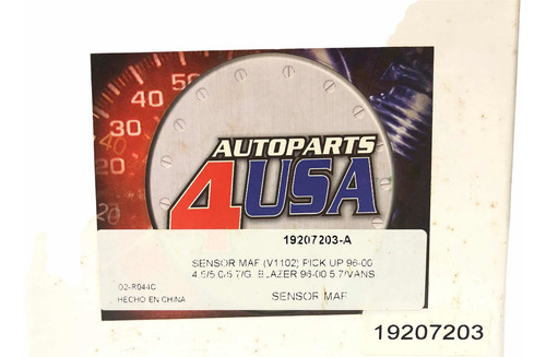 Sensor Maf Chevrolet Pick Up 96-00 Grand Blazer