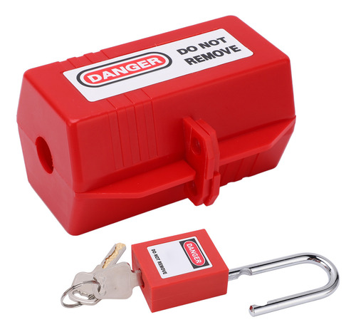 Kit De Bloqueio De Segurança Power Plug Com Cadeado De 38 Mm