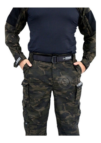 Farda Militar Uniforme Tático Hrt Multicam Black Dacs Origin