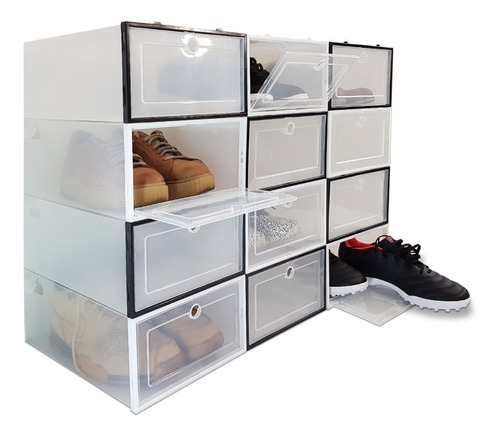 Organizador De Zapatos Tapa Rígida Pack 6 Talle 44 Premium