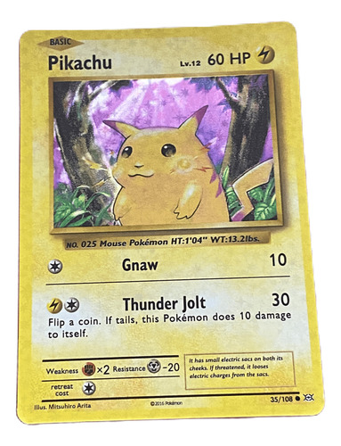 Juego De Carta Pokemon Holográfica Alternativa Pikachu