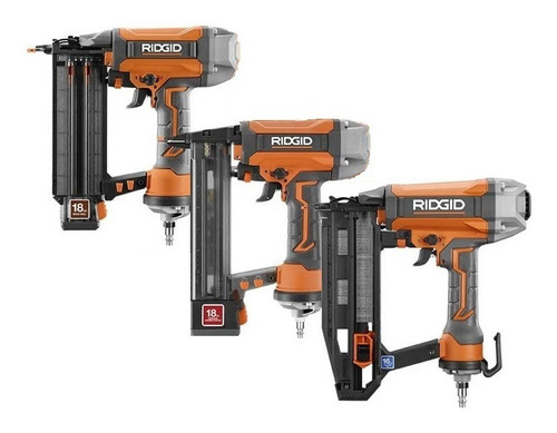 Ridgid Set 3x Clavadora Engrapadora Neumatica Cal. 16 Y 18 