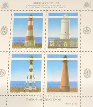 Comprar Bloque Argentina Gj102 Faros Argentinos I. 1992 Mint