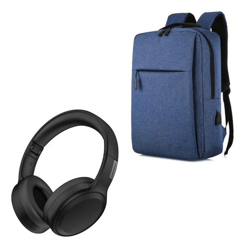 Audifono Inalambrico Lenovo Th30 Negro + Mochila Portalaptop