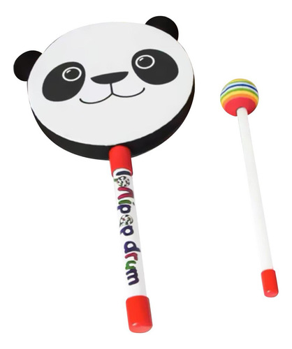Tambor De Mano De Madera Para Niños, Juguete Musical Con