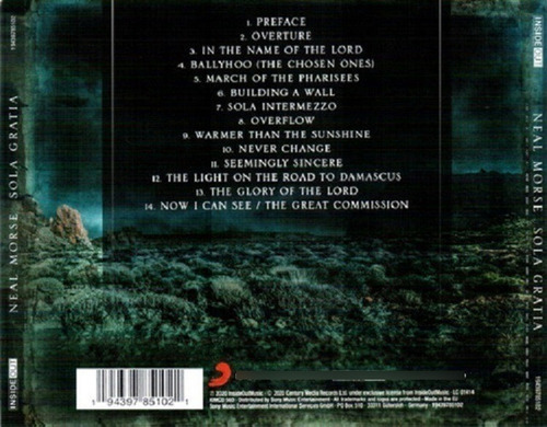 Imagen 2 de 2 de Neal Morse Sola Gratia Cd Nuevo Original
