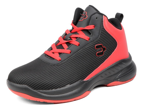 Tenis Deportivos Hombre Charly Entrenamiento 1038119 Negro/rojo