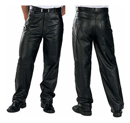 Xelement 860 Classic - Pantalones De Piel Para Hombre Color