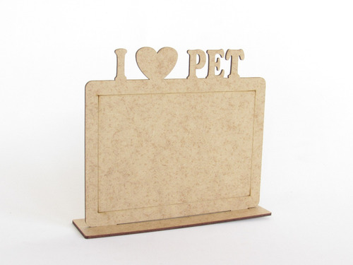 Porta Retrato I Love Pet Lembranças Petshop Mdf Cru 20pç