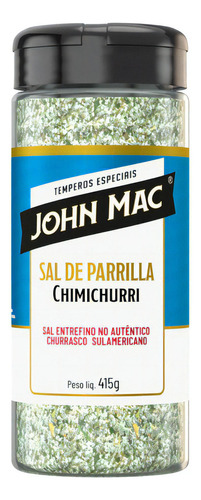 Sal De Parrilla Entrefino Com Chimichurri John Mac 415g