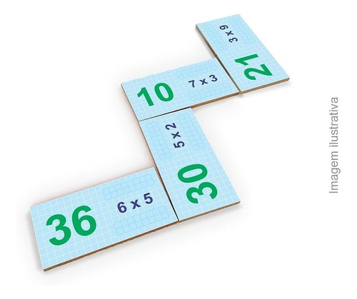 Imagem 3 de 3 de Dominó De Multiplicação