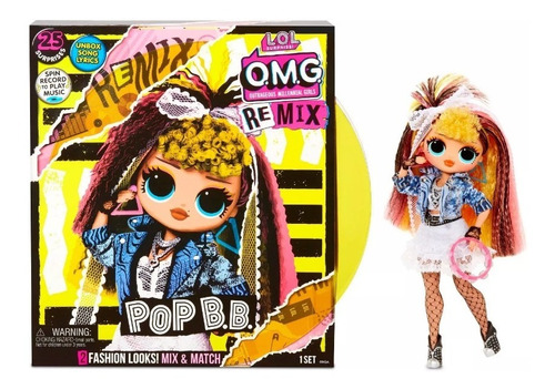 Muñeca L.o.l. Omg Remix Pop Bb Fashion Musical 25 Sorpresas 