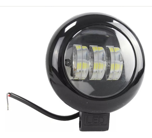 Neblinero Led Blanco Redondo Universal Lupa X2