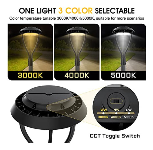 Lámpara Led Ip65 80w Poste Exterior