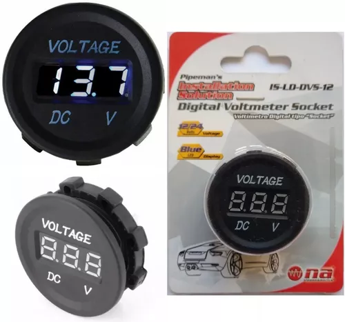 Voltímetro Digital Para Coche 12v 24v Dc