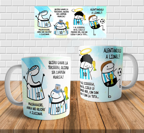 Taza Ceramica Florks Muchachos Ahora Nos Volvimo A Ilusionar