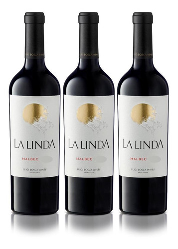 Vino La Linda Malbec Tinto 750ml Pack X3 Fullescabio Oferta