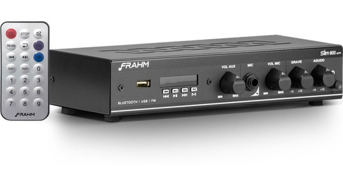 Amplificador Receiver Som Ambiente Frahm Slim 800 App 30w