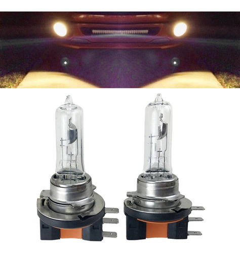 2 Faros Halógenos H15 12 V 55 W Blancos