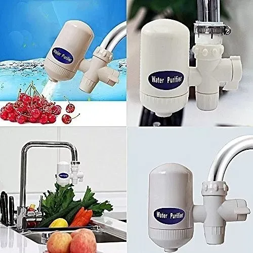 Filtro Purificador De Agua Potable Ceramica Para Llave Grifo Color Blanco