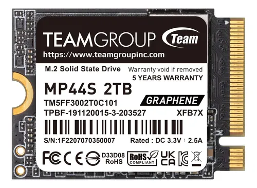 Teamgroup Ssd Mp44l 2tb Slc Cache Nvme 1.4 Pcie Gen 4x4 M.2