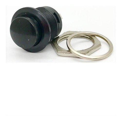 1x Chave Push Button Tipo Start- Bujão R13-507 Preto