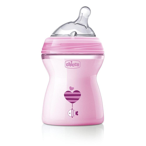 Chicco Biberón Naturalfeeling Rosa 250 Ml 2m+