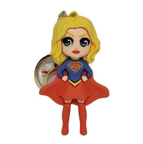 Llavero Supergirl Figura Goma Superman