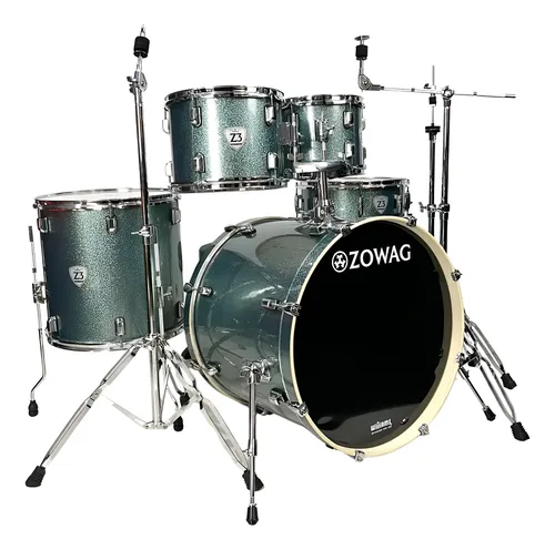Bateria Zowag Z3 Completa Bumbo 20 Blue Sparkle | Parcelamento sem