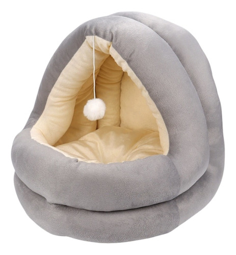 Cama Igloo Estilo Nieve Antiestres Felpa Para Gatos Mascotas